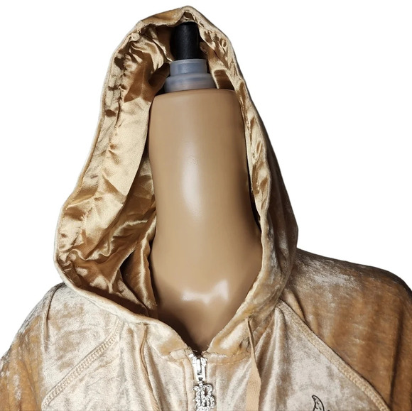 NWT BCBGMAXAZRIA velour zip stretch jacket. - Picture 7 of 17